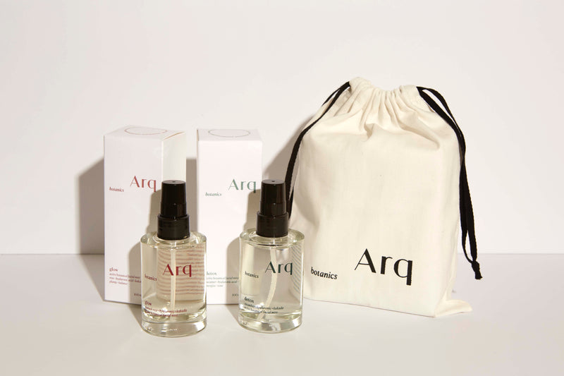 Glow & Detox facial mist duo with gift bag