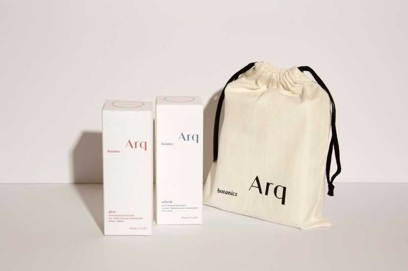 Glow & Refresh facial mist duo with gift bag